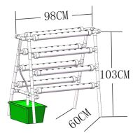 Sistem NFT formă A pentru 72 de plante, fără rezervor